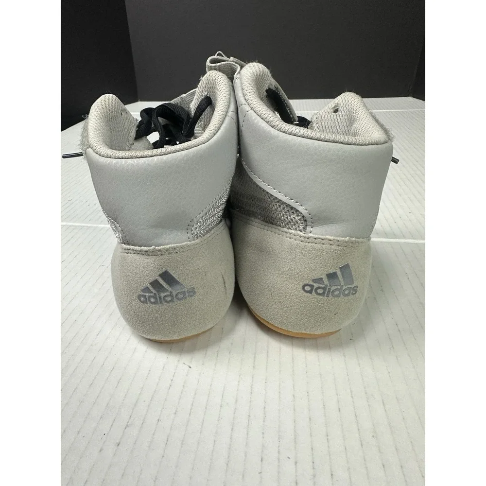 Adidas HVC 2 Wrestling Shoes Mens 8 AC7502 Gum Sole Silver Sneakers